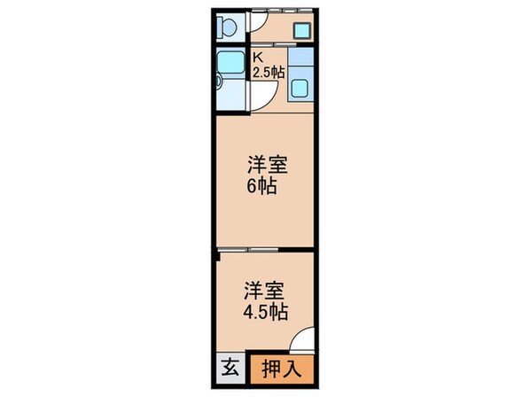 北巣本町シラカバハイツの物件間取画像